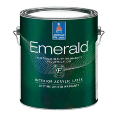 Sherwin-Williams Emerald Interior Acrylic Latex. Exceptional beauty, washability and application. Lifetime limited warranty.