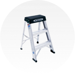 A small step ladder.