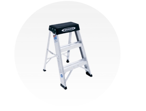 A small step ladder.